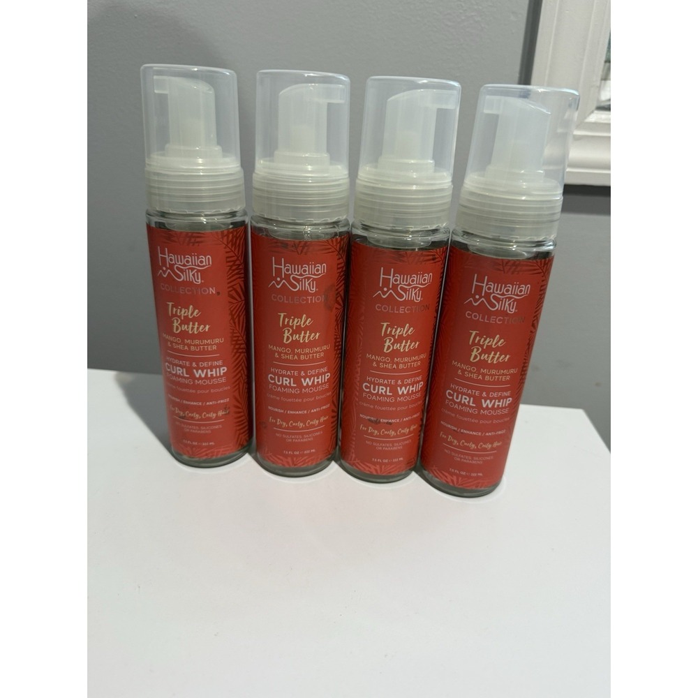 4 Hawaiian Silky Collection Triple Butter Hydrate & Define Curl Whip